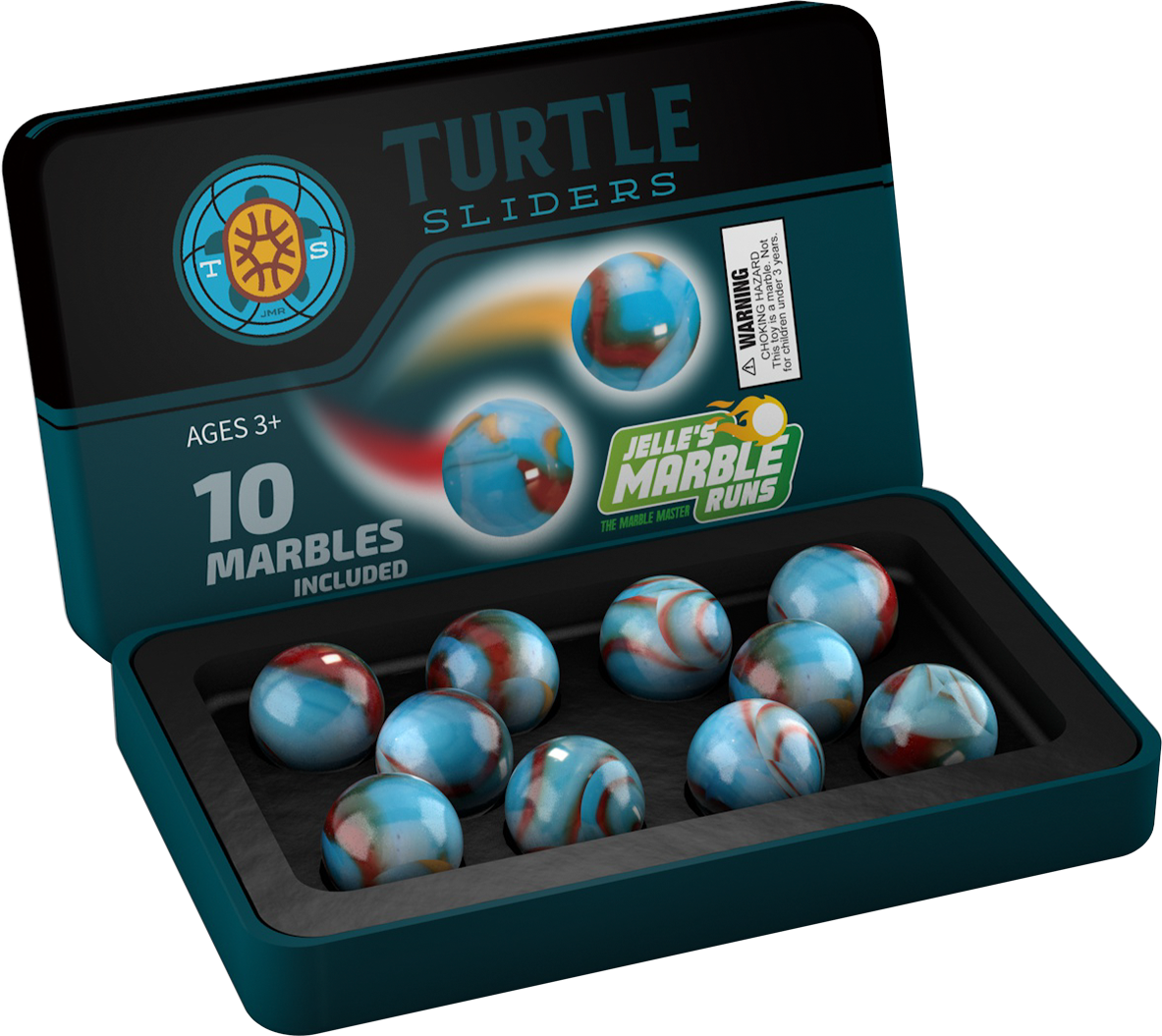 Turtle Sliders Team Marbles – Jelles Marble Runs - Main Image