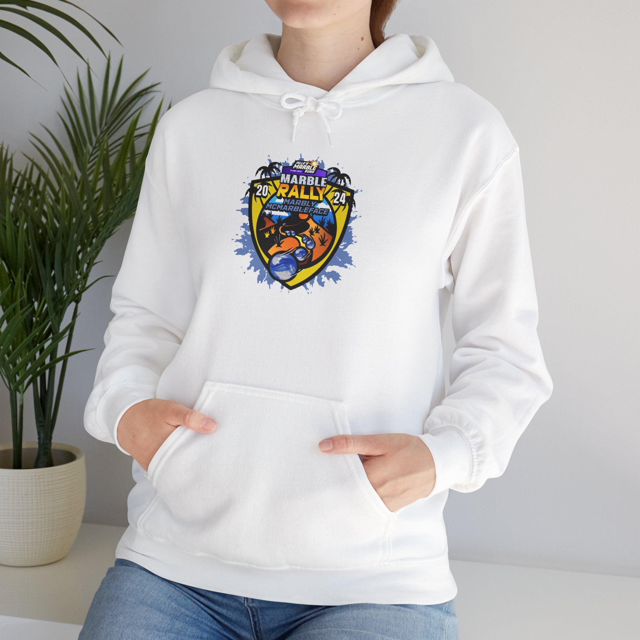 Sand Marble Rally 2024 - Marbleface One Eyes Hoodie