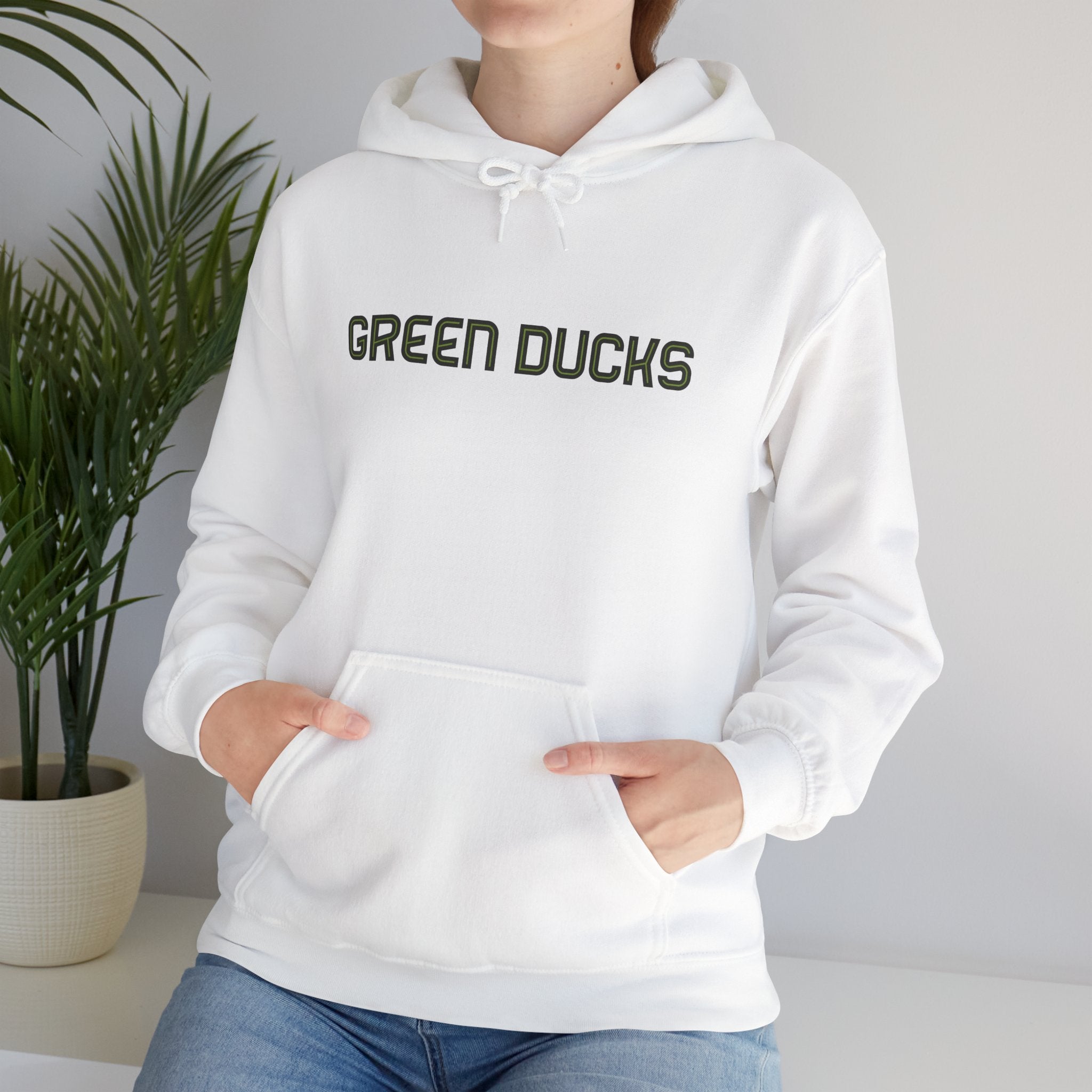 Green Ducks Sticker Hoodie