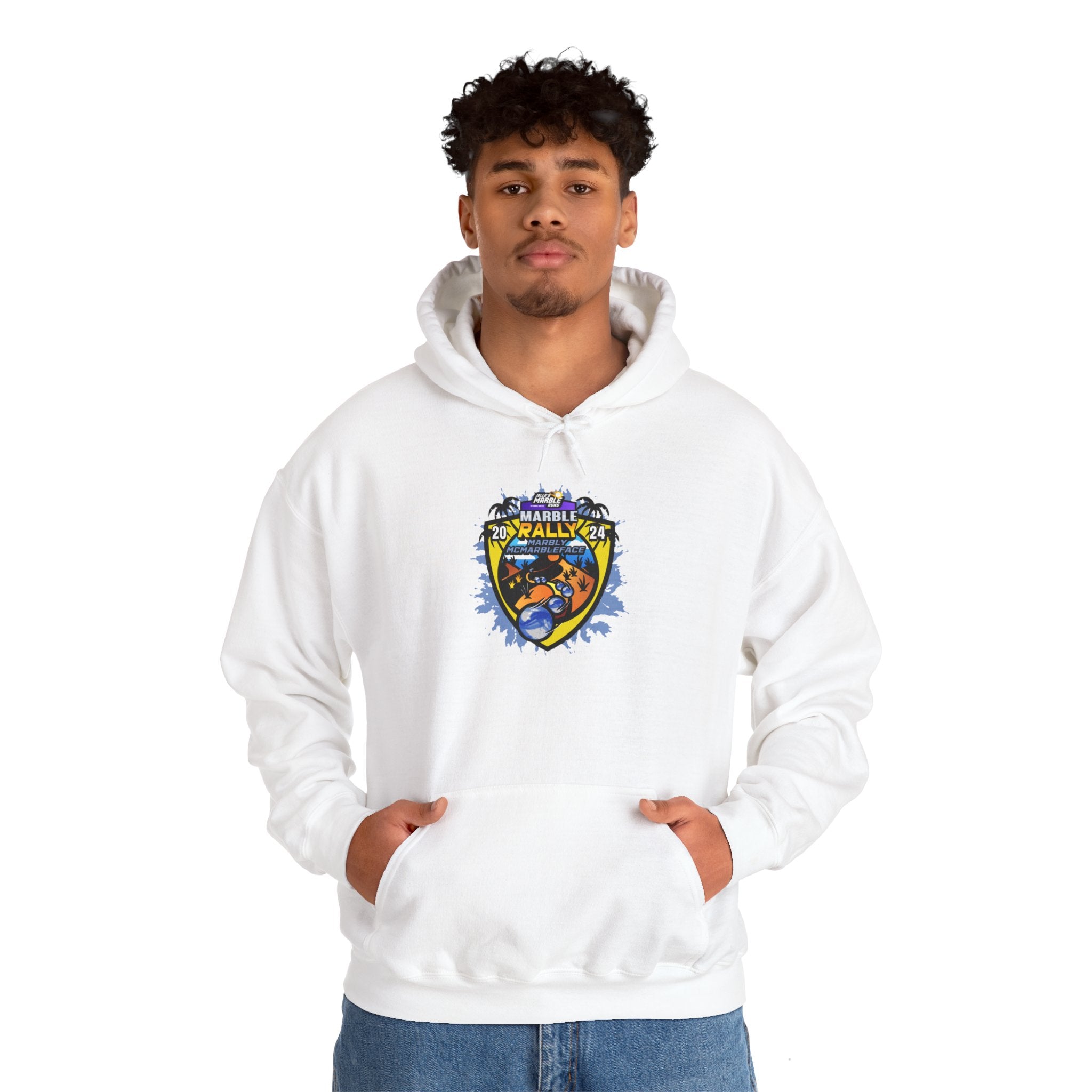 Sand Marble Rally 2024 - Marbleface One Eyes Hoodie