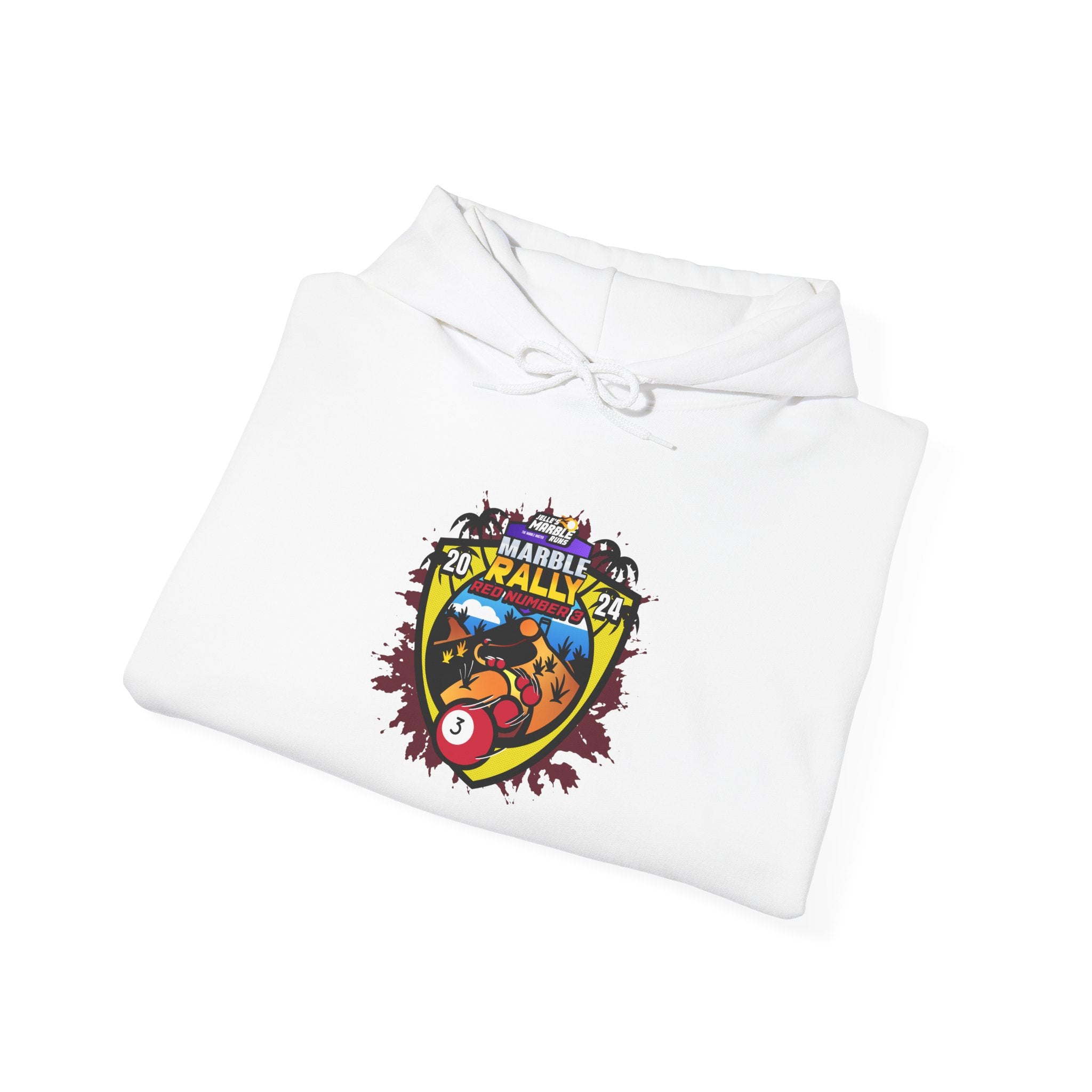 Sand Marble Rally 2024 - Red Number 3 Hoodie