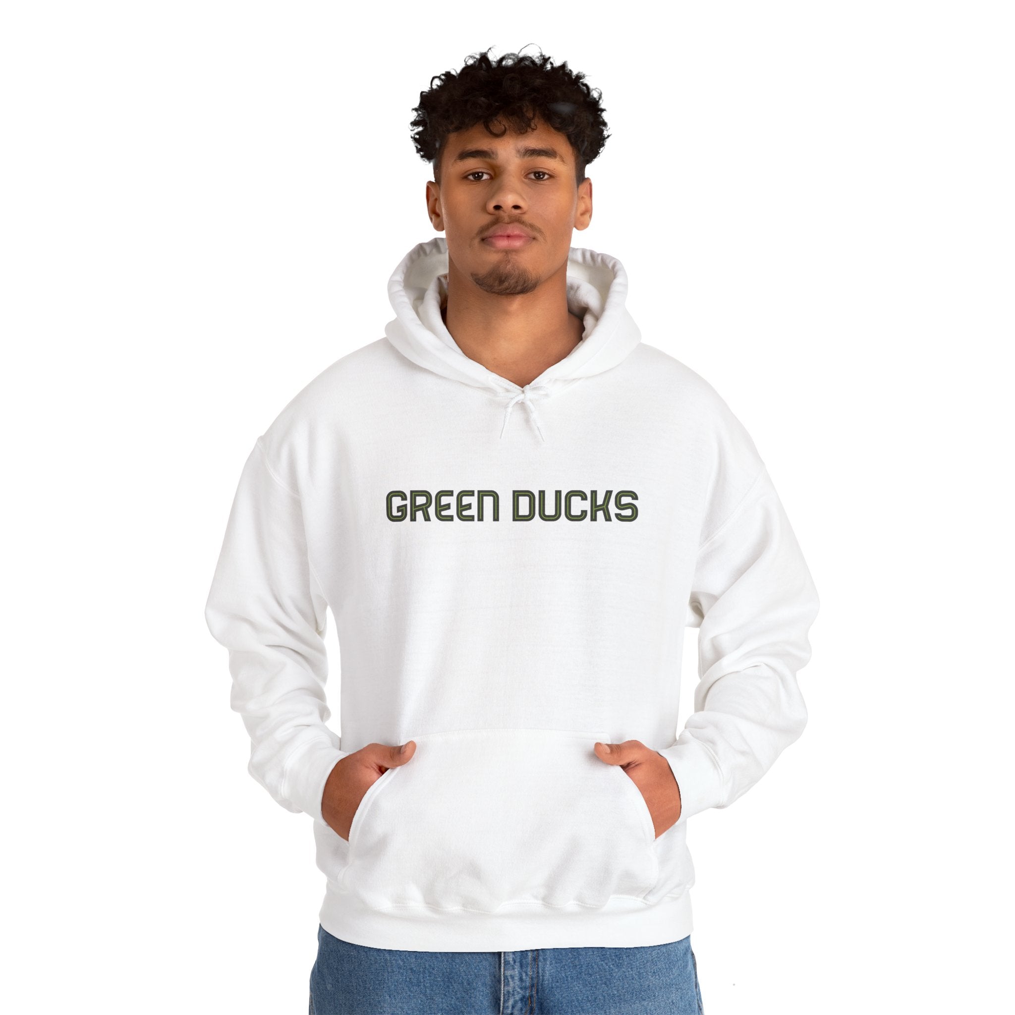 Green Ducks Sticker Hoodie