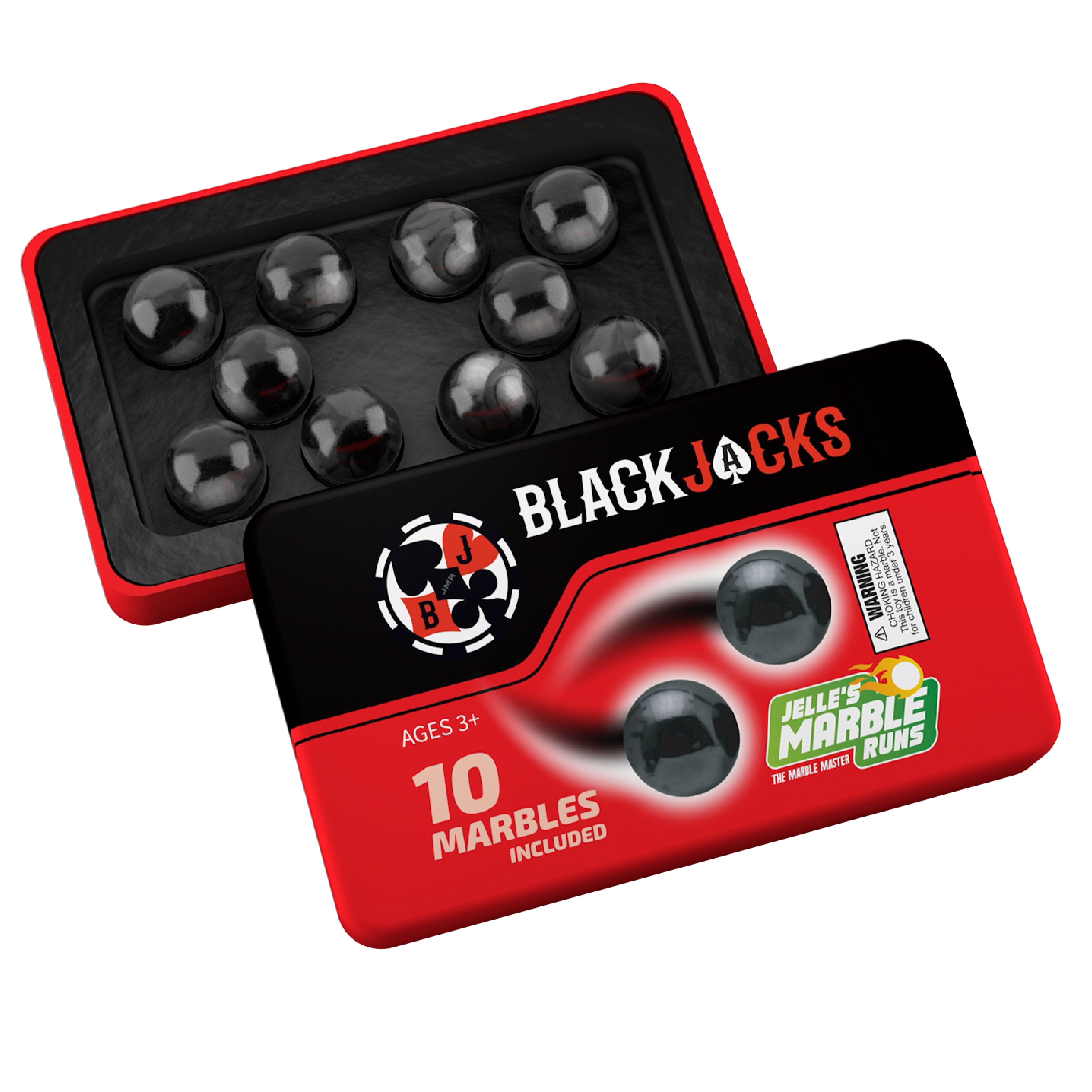 Black Jacks Team Marbles – Jelles Marble Runs