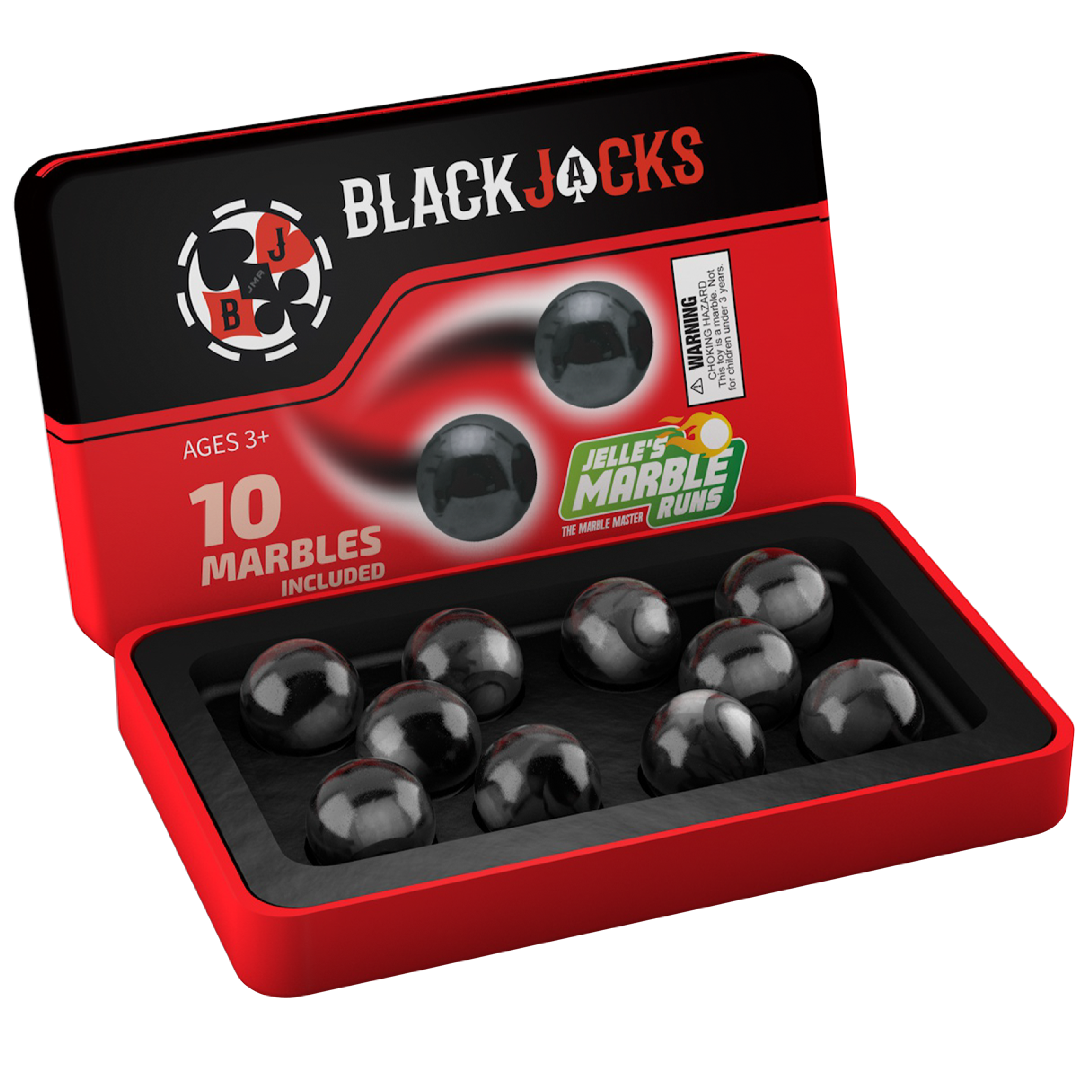 Black Jacks Team Marbles – Jelles Marble Runs